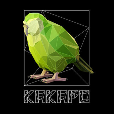 Kakapo Polygon 3D - Womens Maple Tee Design