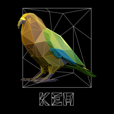 Kea Polygon 3D - Womens Maple Tee Design