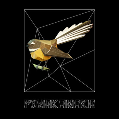 Pīwakawaka Polygon 3D - Mens Staple Tee Design
