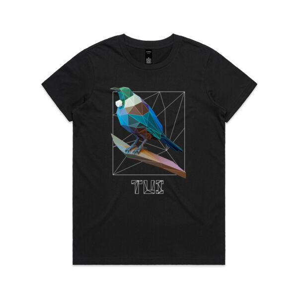 Tui Polygon 3D - Womens Maple Tee Thumbnail