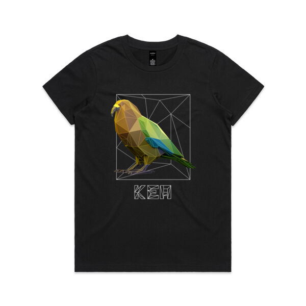 Kea Polygon 3D - Womens Maple Tee Thumbnail