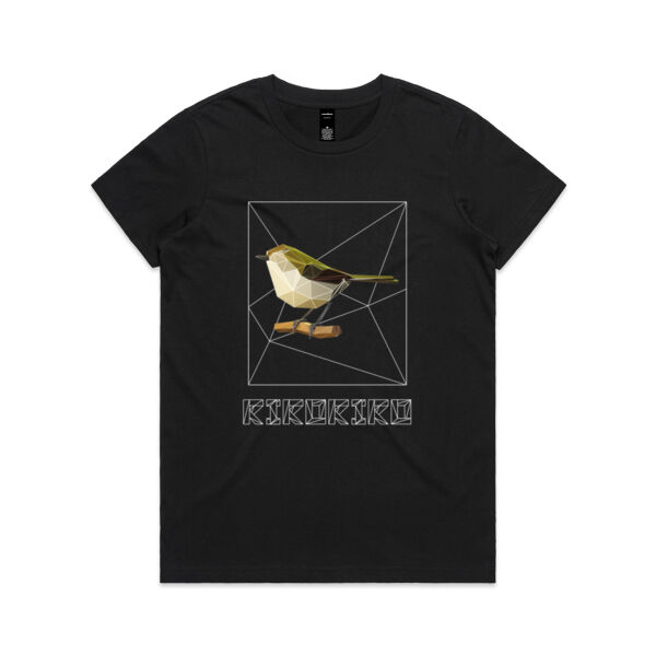 Riroriro Polygon 3D - Womens Maple Tee Thumbnail