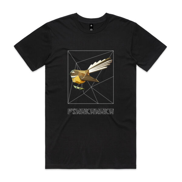 Pīwakawaka Polygon 3D - Mens Staple Tee Thumbnail